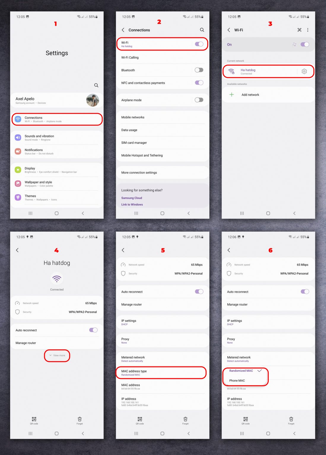 Guide to enable or disable random MAC addresses on smartphones